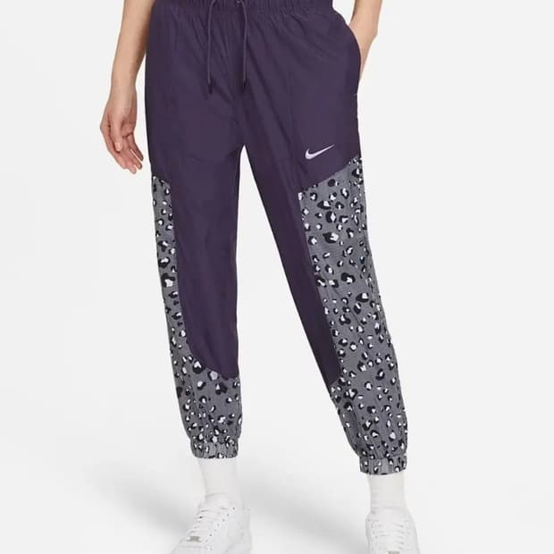 (M)여성 나이키 레오파드 우븐 조거 팬츠