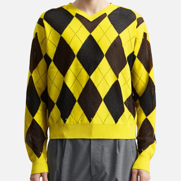 (46) 리버스드 아가일 스웨터