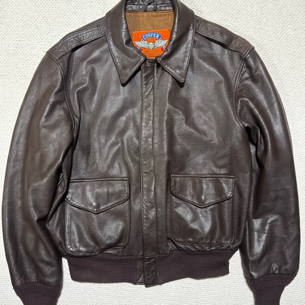 90s USA Cooper Type A-2 Leather Jacket 