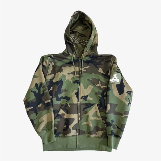 (XL) 팔라스 페이스마스크 후디 집업 카모