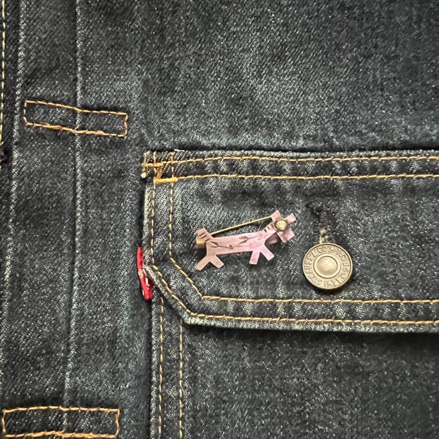 네이티브 아메리칸 쥬얼리 실버 핀벳지 브로치