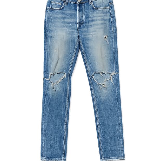 ZARA 디스트로이드 워시 데님 팬츠