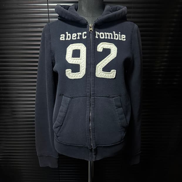 아베크롬비 정품 92 레터링 여성 여자 후드 집업 키즈 XL 성인 S 
