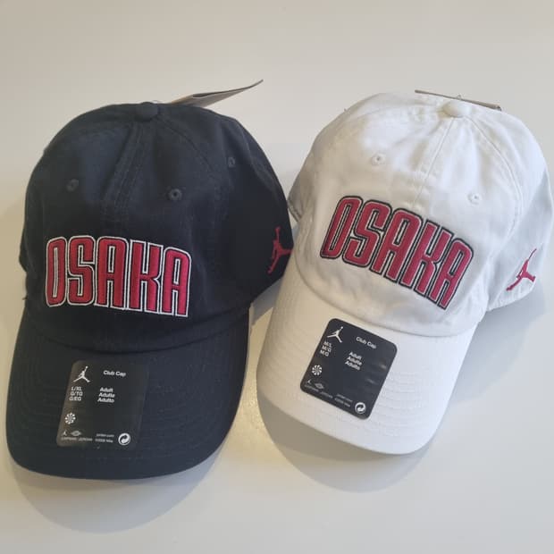 새제품 일본 나이키 조던 오사카 시티야구모자 볼캡 커플 블랙/화이트