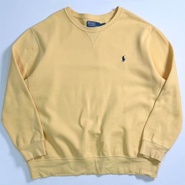 폴로 랄프로렌 옐로우 맨투맨