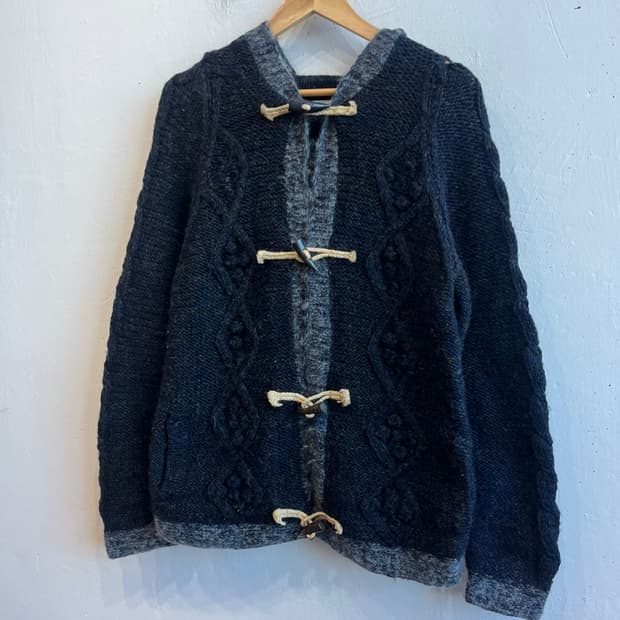 ETERNAL 울 모헤어 더플 니트 자켓 Made in NEPAL