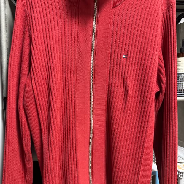 타미힐피거 빈티지 니트집업