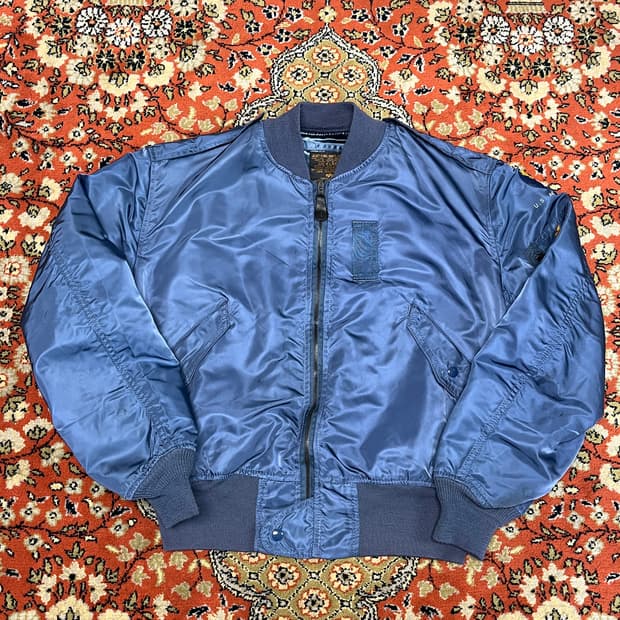 [XL] 알파인더스트리 빈티지 USA 복각 L-2B 네이비