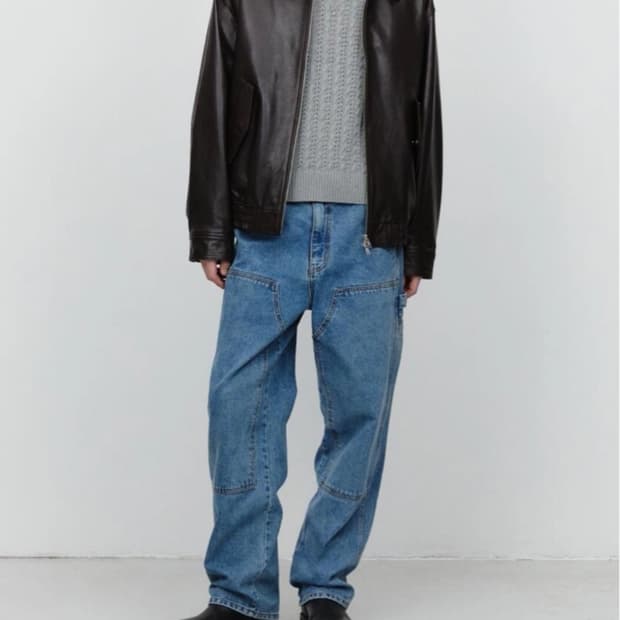 던스트 PATCHED CARPENTER JEANS LIGHT BLUE