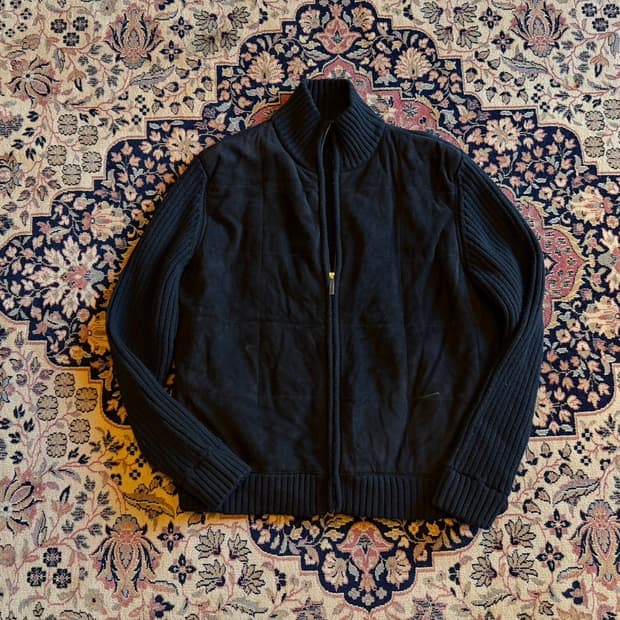 듀퐁 스웨이드 니트 집업 남성105