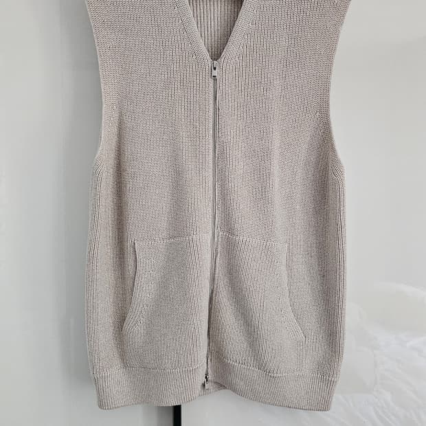 COS 니트 집업 조끼