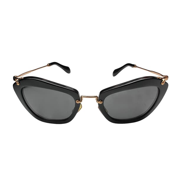 미우미우 블랙 캣아이 금장 선글라스