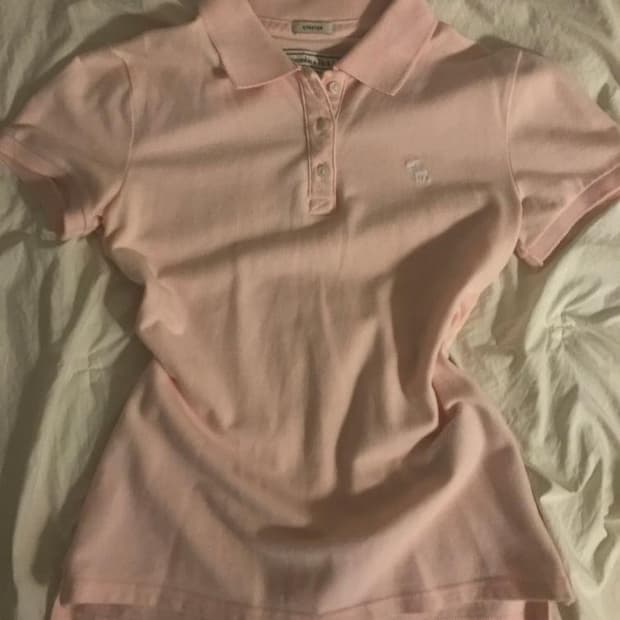 아베크롬비 연핑크 카라티