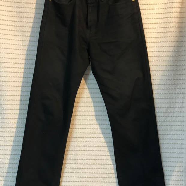 리바이스 751 세미 와이드 스트레이트 흑청 데님 블랙진 34x32