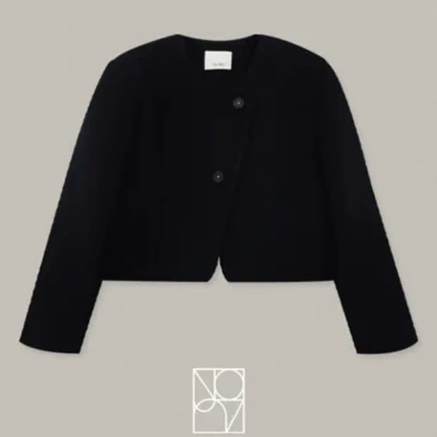 가내스라 니즈 카센티노 크롭 자켓 딥네이비