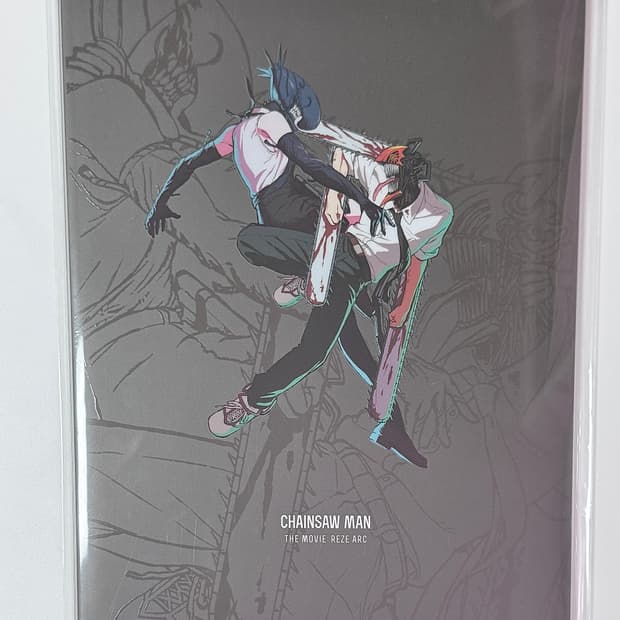 미개봉) 체인소맨 팜플렛 레제 극장판 덴지 피규어 굿즈 새상품