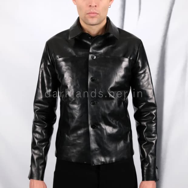 m.a+ Trucker Leather Jacket