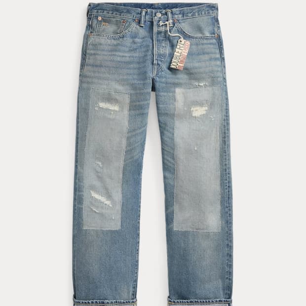 더블알엘 rrl 빈티지파이브포켓 미드랜드 셀비지 진 33/32