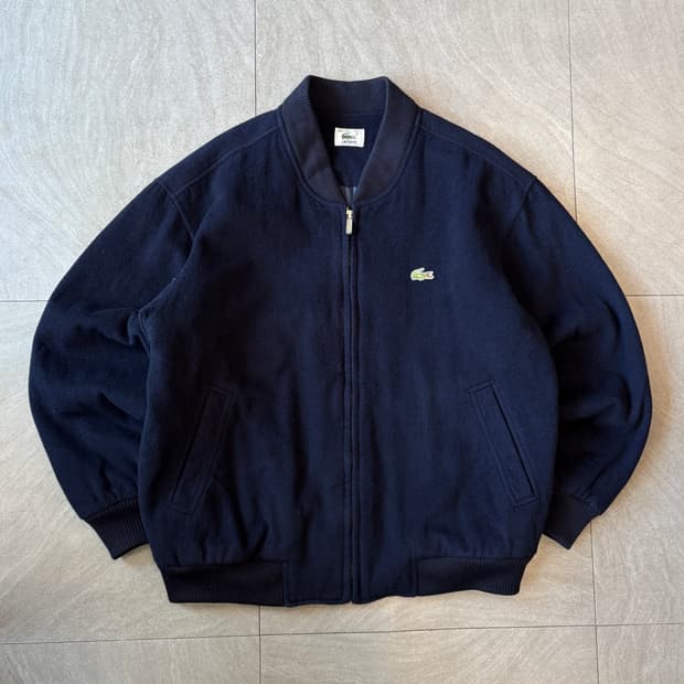 라코스테 서광제조 울 네이비 블루종 자켓