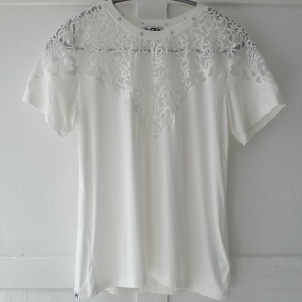 [Hysteric Glamour] 스터드 레이스 티셔츠