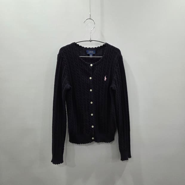 폴로랄프로렌 여아 케이블 니트 가디건 네이비 M/8/10 