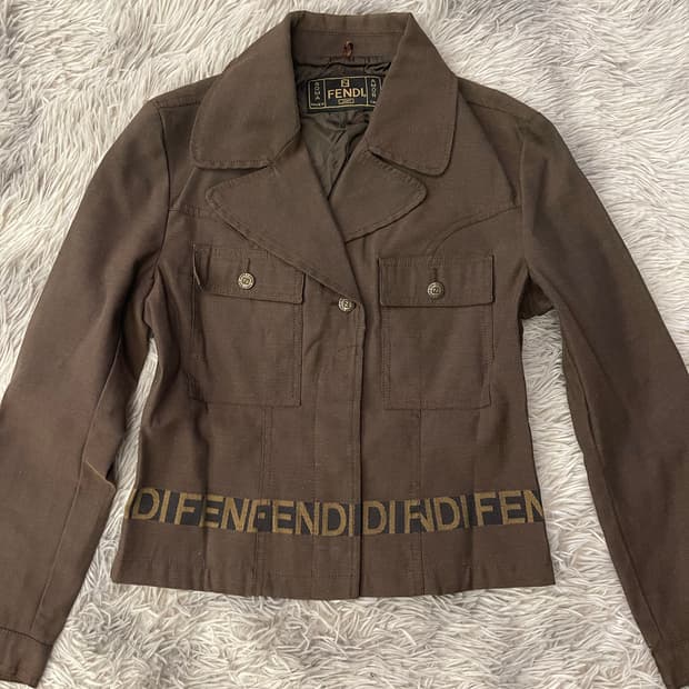 펜디 빈티지 브라운 여성 자켓