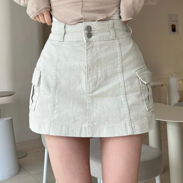 (착용 1회) 카인다미 골반뽕 치마 S