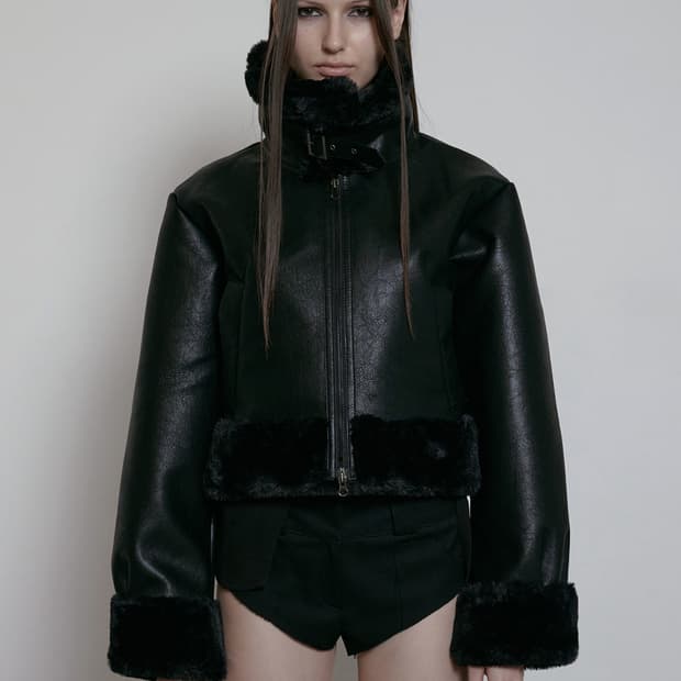 보헤미안서울 24fw 무스탕 블랙