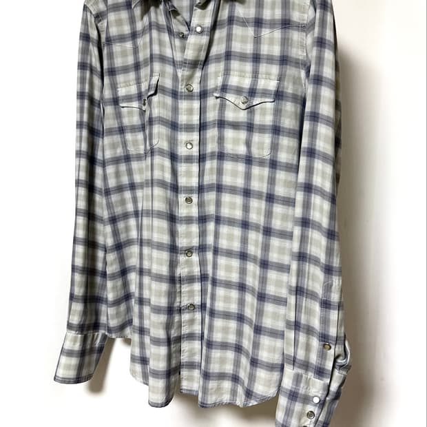 톰포드 Cotton Blend Western Snap Shirt
