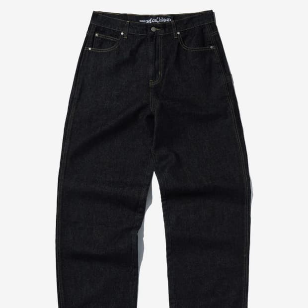 스웨이드 인디고 데님 팬츠 S