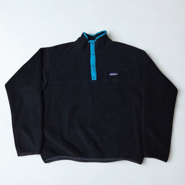 (L)파타고니아 90s~ 신칠라 vtg블랙 컬러 플리스 후리스