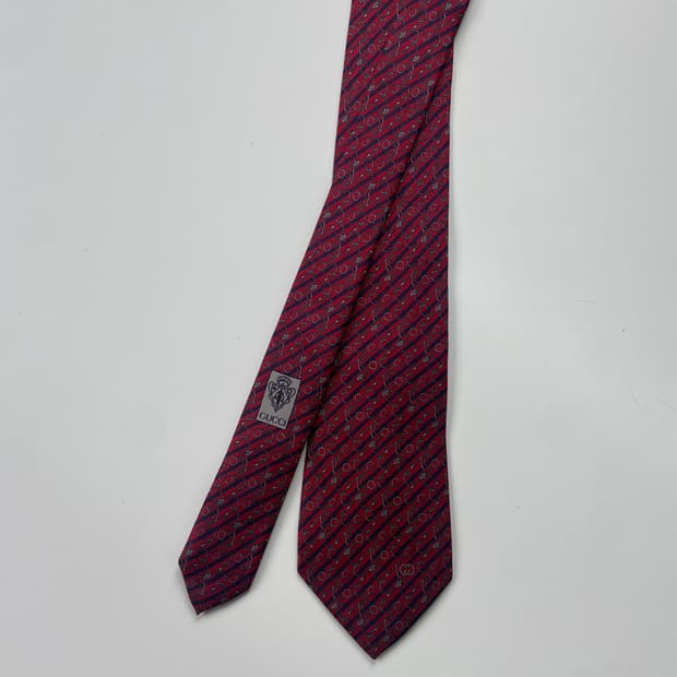 구찌(GUCCI) 심플로고 명품 정품 넥타이8.6cm