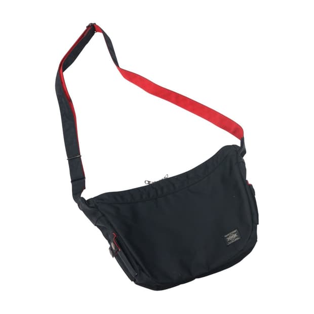 포터 x ILS 콜라보 엘카스 블랙 & 레드 숄더백