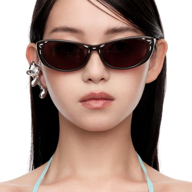 위민 YVMIN 25fw 리플 메탈 인레이 선글라스/브라운