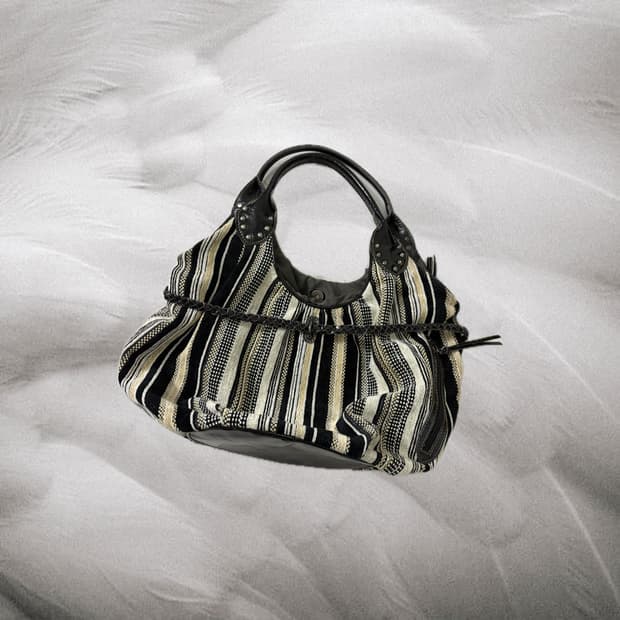 Vtg stripe bag (헤짐 있음)