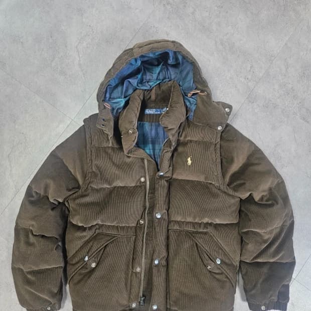 폴로 코듀로이패딩