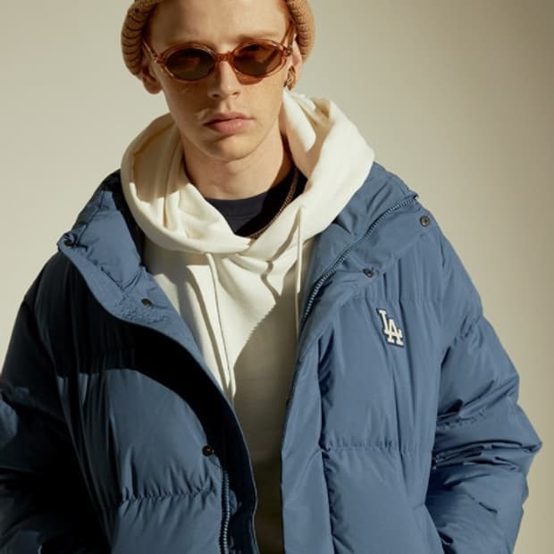 mlb 베이직 덕다운 숏패딩 