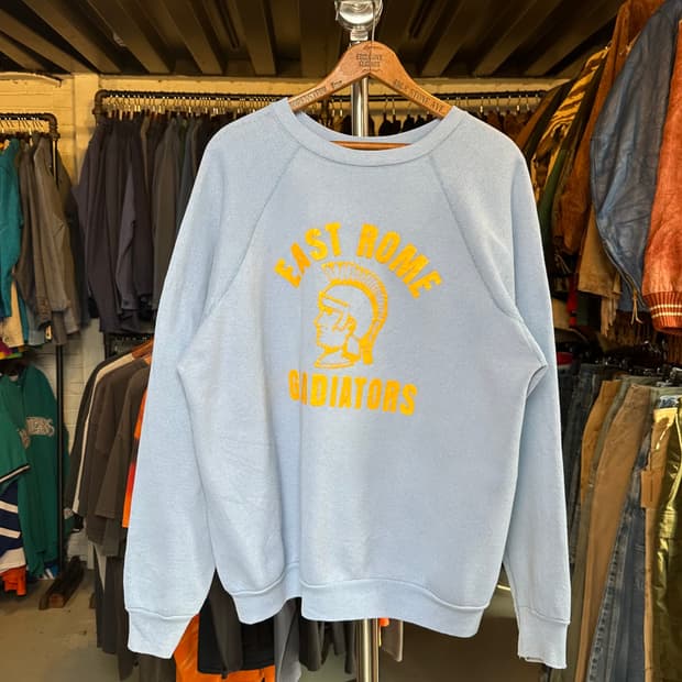 90s 50/50 프린팅 스웻 셔츠 made in usa