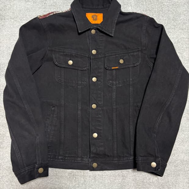이알에스코 블랙 데님 자켓 (1)