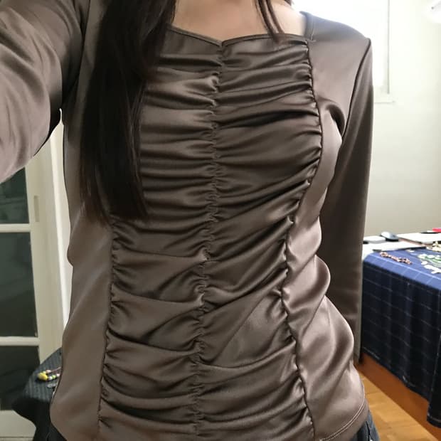 vintage shirring top