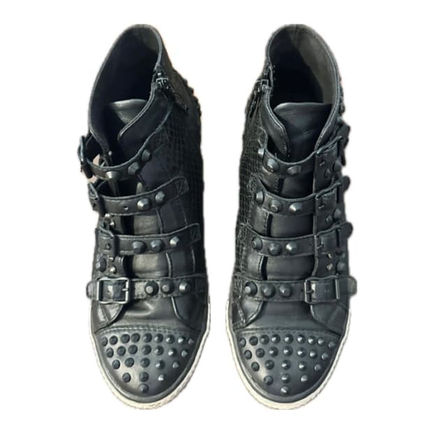 아쉬 stud wedge heel sneaker