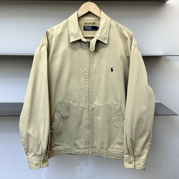 폴로랄프로렌 90s 베이직 포니 라이트베이지 스윙탑 자켓