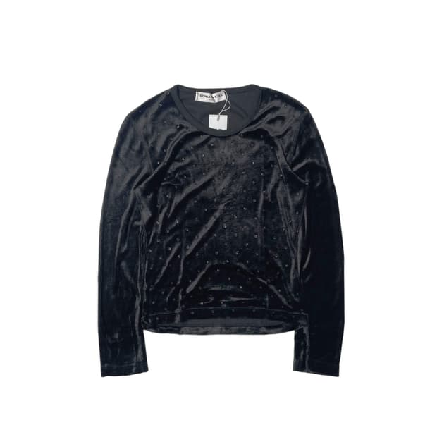 Sonia rykiel 벨벳 비즈 롱슬리브 (france made)