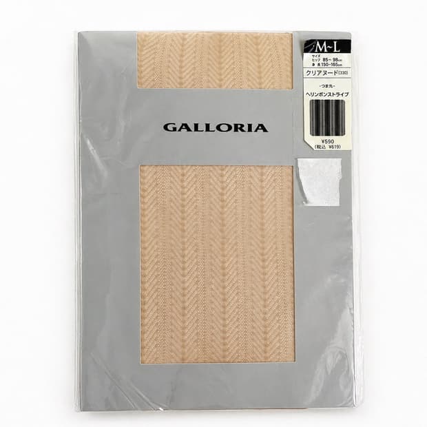 GALLORIA 헤링본 패턴 팬티스타킹 