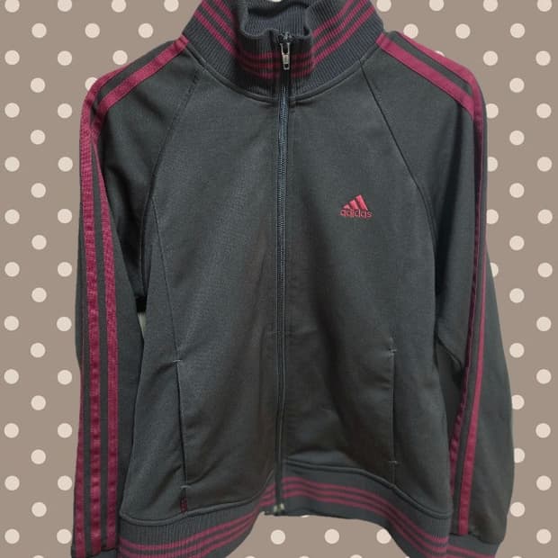 빈티지 아디다스 져지 와인색 Vintage Adidas