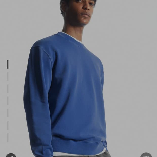 [판매] COS(코스) 릴랙스드 핏 스웨트셔츠 - 블루