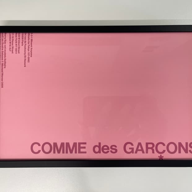 꼼데가르송 COMME des GARCONS 아트 포토 AD2005 핑크
