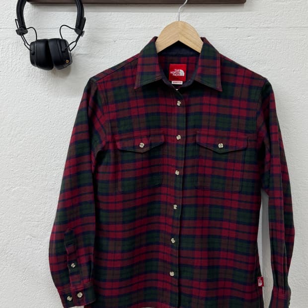 노스페이스 체크 울셔츠(T27)
