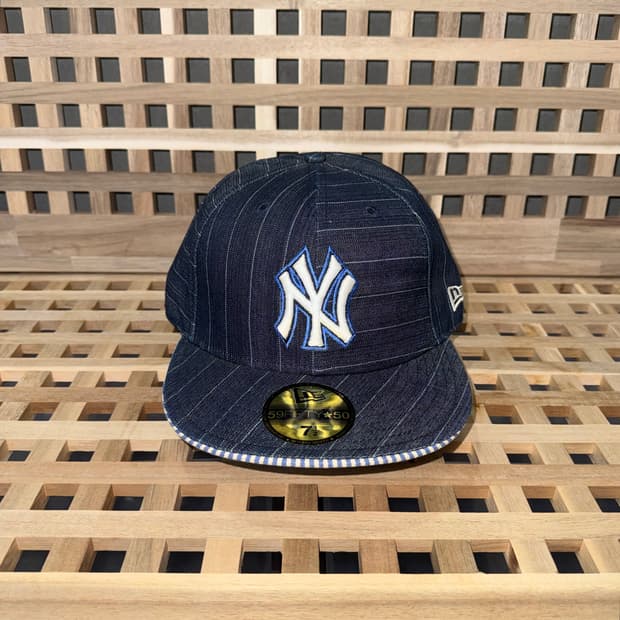 00s 뉴에라 양키즈 59fifty 데님 워시드 캡 