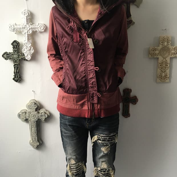 Avirex hood zip up jacket